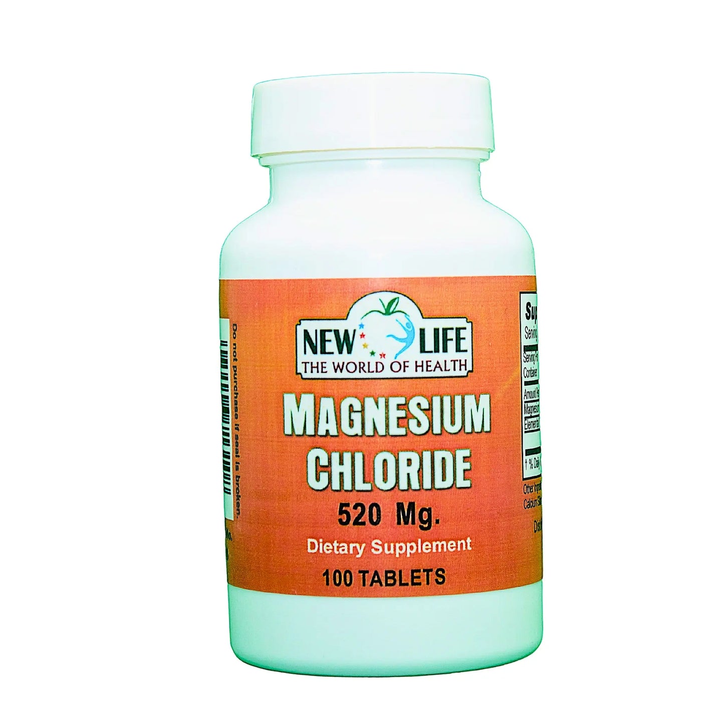 Magnesium Chloride, 520 mg, 100 Tablets Manteniendo Tu Salud